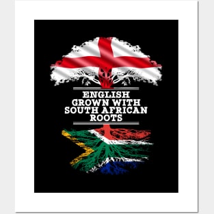 English Grown With South African Roots - Gift for South African With Roots From South Africa Posters and Art